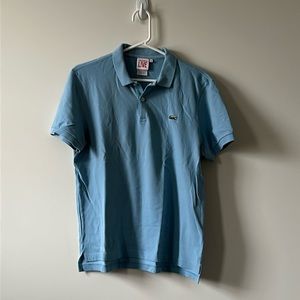 lacoste polo shirt blue size 4